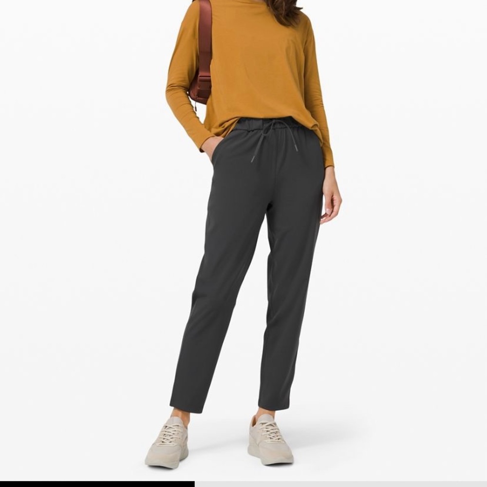 Stretch high rise pants